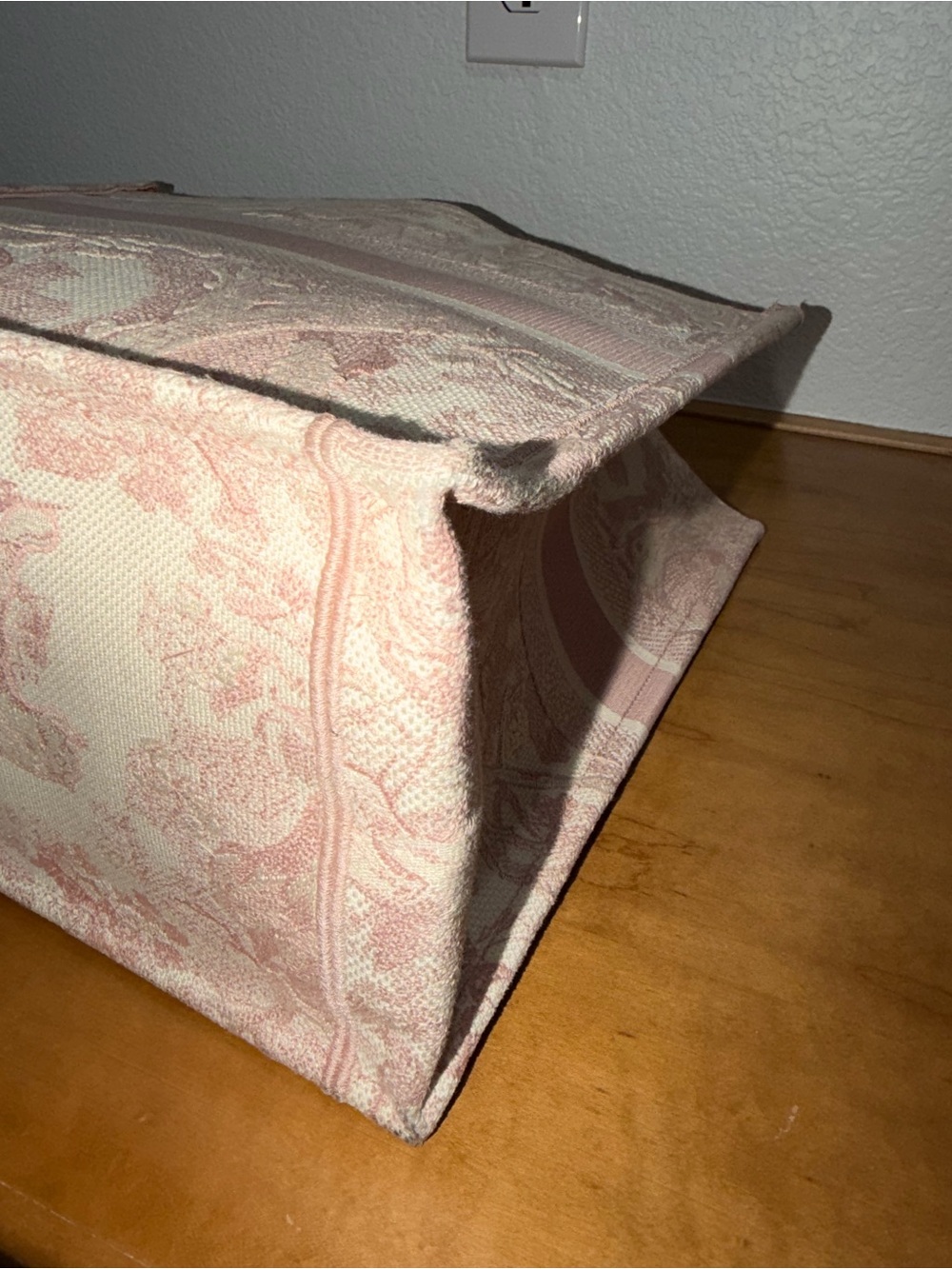 Dior Pink Toile de Jouy Large Book Tote Bag - Picture 11 of 15